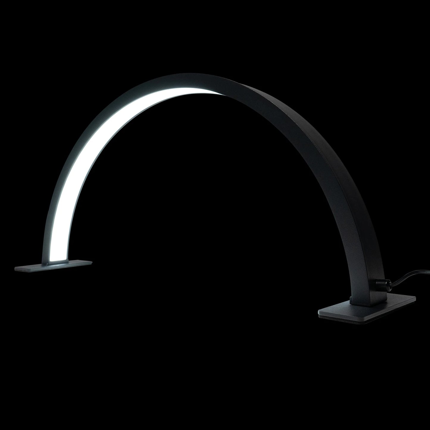 LED Half Moon Light Adjust Brightness 3000K‑6000 Half Moon Desk Lamp for Nail Art, Facial Spa, Skincare, Lash Extensions