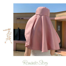 Load image into Gallery viewer, Summer Hats for Women Outdoor UV Anti Neck Protection Sun Visors for Lady Fishing Hiking Wide Brim Shawl Sunscreen Ponytail Cap