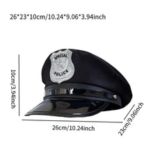 Load image into Gallery viewer, Kids Police Hat Toy Decorative Police Cop Fancy Dress up for Birthday Gifts