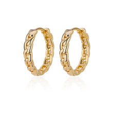 Load image into Gallery viewer, Elegant Round Earrings for Women Girls Luxury Stainless Steel Hoop Earrings Vintage Wedding Engagement Aesthetic Jewerly aretes