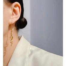 Load image into Gallery viewer, Abstract three-dimensional design earrings cool and handsome temperament fashion women exquisite retro ear hanging jewelry acces