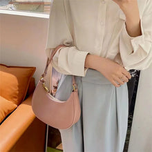 Load image into Gallery viewer, Women's Clutch Handbags Fashion Solid Color PU Leather Underarm Shoulder Bag Female Bag