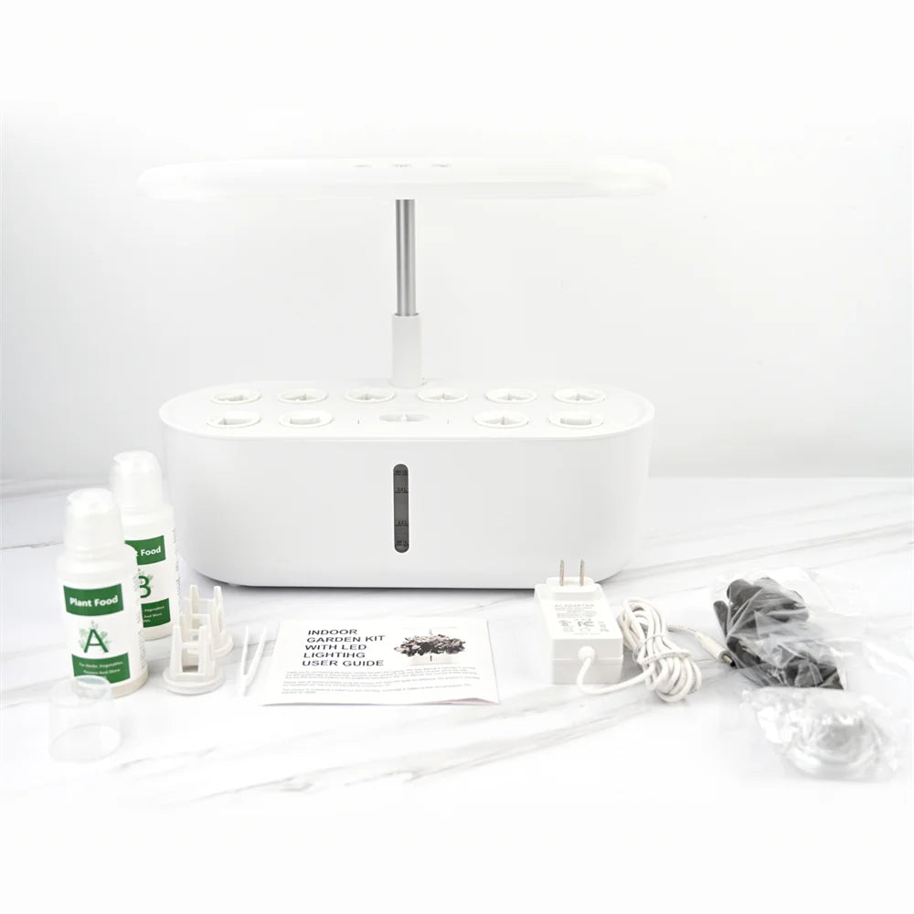 Plant Hydroponics System Growing Indoor Garden LED Light Smart Planting Machine Self Watering Indoor Home Gardening Planter