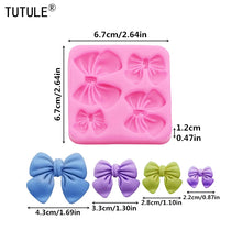 Load image into Gallery viewer, Butterfly knot flip candy chocolate silicone mold diy Large Small Butterfly cake decorating accessories clay drip silicone molds