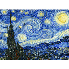 Load image into Gallery viewer, 5D Diamond Painting by Number Van Gogh Starry Night Famous Art Picture Set for Embroidery Cross Stitch Home Decorations Gifts