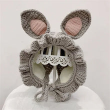 Load image into Gallery viewer, Baby Hats For Girls Winter Knitted Warm Infant Baby Girl Hat 3M-4Years Kids Girls Cap Ear Protection Hats Soft Newborn Bonnet