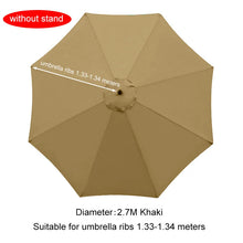Load image into Gallery viewer, Umbrella Replacement Canopy 6/8 Ribs Patio Umbrella Cloth without Stand 7.5/9/10ft Outdoor Beach Garden Waterproof Parasol Cover
