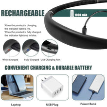 Load image into Gallery viewer, New Adjustable Rechargeable Hands-Free LED Neck Hung Reading Lamp - Top-Quality, Convenient and Long-Lasting USB Neck Light with