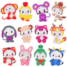 Load image into Gallery viewer, Children's Handmade Diamond Painting Sitcker Pokemon Kit Digital Rod-Shaped Diamond Painting Kit For Cartoon Nnimals Easy to DIY