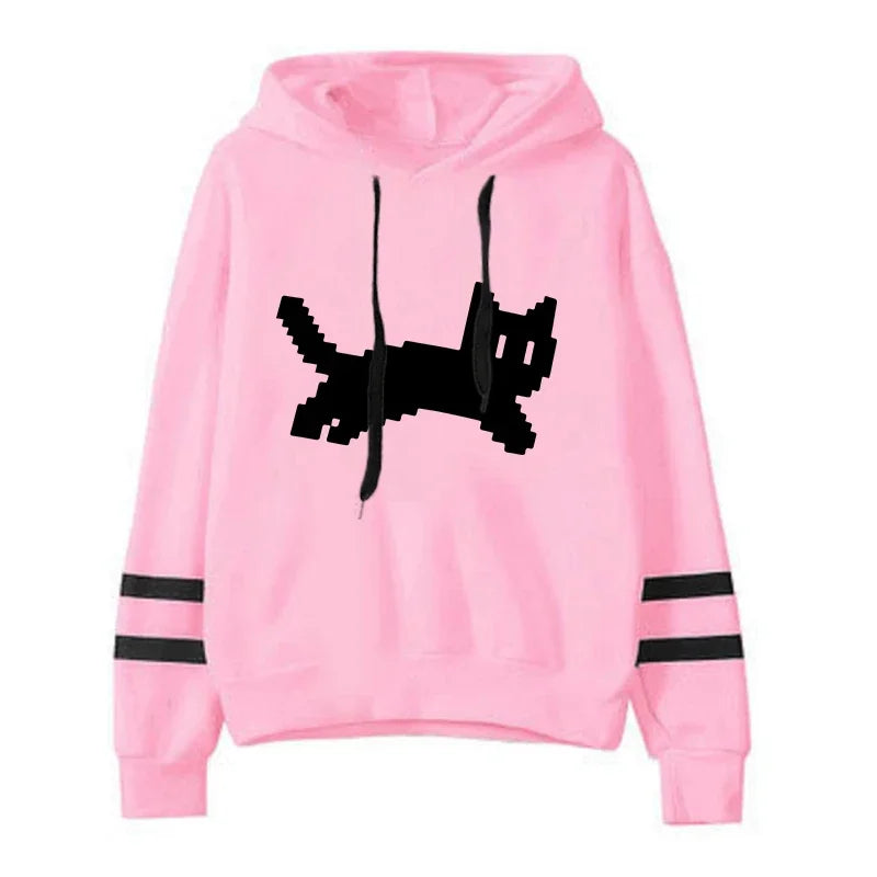 Woman Clothing Hot Sale Daily Womens Sweatshirts Fashion Pullovers Versatile Hoodies Stripe Jogging Casual Printing Sports Style