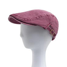 Load image into Gallery viewer, New Vintage Cotton Beret Men Women Fashion Flat Visor Cap Casual Autumn Berets Retro Newsboy Hat Summer Unisex Adjustable