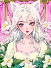 Load image into Gallery viewer, 5D Diamond Painting Anime Girl DIY Cartoon Cross Stitch Full Square Round Diamond Mosaic Embroidery Art Home Decoration Gift