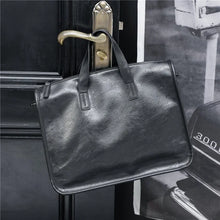 Load image into Gallery viewer, Large Capacity Handbags Men Business Laptop Bag Top-Handle Bags Briefcase With Shoulder Strap Mens Travel Crossbody Bag Totes