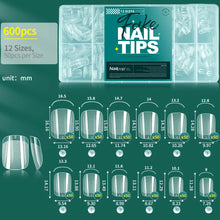 Load image into Gallery viewer, NAILPOP Soft Gel Nail Tips 600PCS Pre-Buff Full Cover Coffin Almond Oval Shaped Nail Extenison Tips Half Matte Gel X Fake Nails
