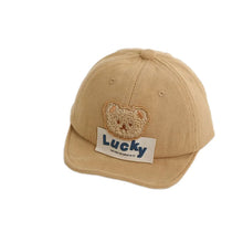 Load image into Gallery viewer, Kids Baby Boy Baseball Cap Cartoon Bear Embroidery Summer Trucker Hat Beach Sun Hat for Toddler Newborn Outdoor