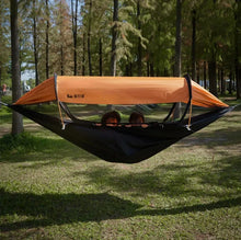 Load image into Gallery viewer, Travel Hammock, outdoor anti rollover, sun shading and anti mosquito, single or double person with mosquito ne