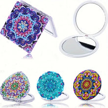 Load image into Gallery viewer, 1 DIY diamond painting art set Mandala pattern small mirror special shape crystal artificial diamond Mosaic process