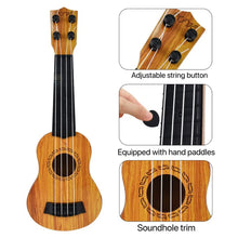 Load image into Gallery viewer, 35cm Children Guitar Toy Can Be Used To Play Elementary Instruments With Paddles Simulating Yukrili Music Toys