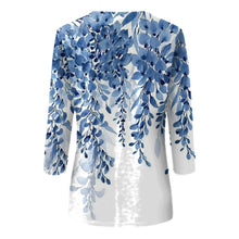 Load image into Gallery viewer, Women's Clothing T-shirt Fashion Casual Round Neck 3/4 Sleeve Loose Printed T-shirt Ladies Top Louse Beautiful Girls T-shirt
