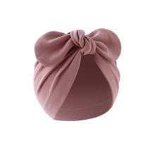 Load image into Gallery viewer, Newborn Hat for Girls Boys Beanie Cute Bows Turban Hats Cotton Infant Bonnet Solid Color Toddler Cap Baby Accessories 0-24M