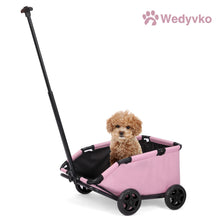 Load image into Gallery viewer, Small Pet Cart 4 Wheels Folding Dog Stroller Lightweight 360° Rotating Trolley Pet Stroller Small Cats Dogs Rolling Cat Carrier