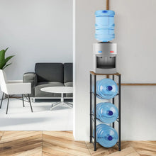 Load image into Gallery viewer, Water bottle rack 5 gallons (approximately 15.7 liters) water cooler kettle rack 3 layers water bottle storage rack with storage