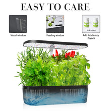 Load image into Gallery viewer, 12 Pods Hydroponics Growing System, Herb Garden Kit Indoor Adjustable Height with Automatic Timer 20-Watt LED Grow Light