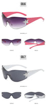 Load image into Gallery viewer, Fashion Sunglasses for Women Men Trendy Shield Wrap Around Sunglasses Oversized Fashion Frameless Sun Glasses
