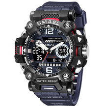 Load image into Gallery viewer, SMAEL Men Watches 50m Waterproof Sports Watch Military Man Sports Watch Digital 8072 Dual Display Watch Quartz Led Digital