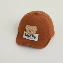 Load image into Gallery viewer, Kids Baby Boy Baseball Cap Cartoon Bear Embroidery Summer Trucker Hat Beach Sun Hat for Toddler Newborn Outdoor