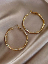 Load image into Gallery viewer, Exquisite silky texture design earrings elegant shape jewelry holiday party gifts for ladies
