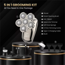Load image into Gallery viewer, SEJOY Electric Shaver Hair Clipper 5IN1 Beard Trimmer Bald Head Shaver Wet & Dry