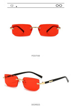 Load image into Gallery viewer, Fashion Rimless Sunglasses Men Women Populare Frameless Sun Glasses Male Female Classic Small Square Summer Traveling Shades
