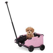 Load image into Gallery viewer, Small Pet Cart 4 Wheels Folding Dog Stroller Lightweight 360° Rotating Trolley Pet Stroller Small Cats Dogs Rolling Cat Carrier