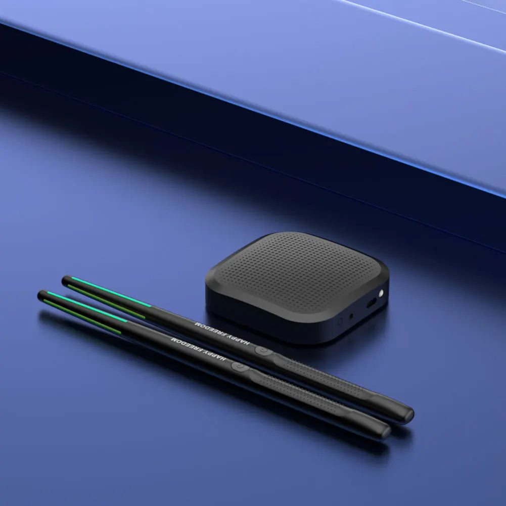 Electric Air Drumsticks Portable Air Drum with Drumsticks Professional Smart Electronic Drum Set for Beginners Children Adults