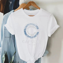 Load image into Gallery viewer, Women Clothing Printed T-shirt CAPSULE CORP Graphic T Shirts Womens Aesthetic Women's Tee Shirt Fashion Woman Tops 2024 Clothing