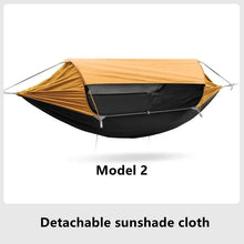 Load image into Gallery viewer, Travel Hammock, outdoor anti rollover, sun shading and anti mosquito, single or double person with mosquito ne