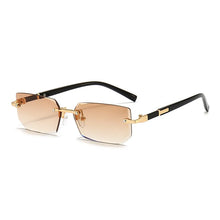 Load image into Gallery viewer, Fashion Rimless Sunglasses Men Women Populare Frameless Sun Glasses Male Female Classic Small Square Summer Traveling Shades
