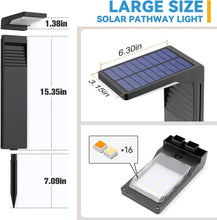 Load image into Gallery viewer, Garden Lights Outdoor Decoration Solar Lawn Lights Waterproof LED light for Yard Pathway Landscape Bollard Solar Power Lighting