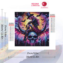 Load image into Gallery viewer, DIY Diamond Painting Portrait Full Square Round Diamond Mosaic Character New Arrival Skeleton Halloween Gift