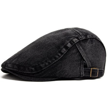 Load image into Gallery viewer, New Denim Cotton Beret Men Vintage Newsboy Cap Spring Autumn Casual Women Visor Fashion Cool Flat Hat Adjustable Berets