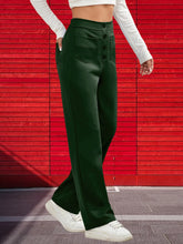 Load image into Gallery viewer, Women Sweatpants 2024 High-Waisted Multi-Pocket Cargo Pants Elegant Full-Length Casual Pants Blackish