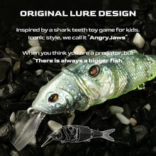 Load image into Gallery viewer, HANDING 3Pcs M1 Jointed Swimbait 3-Segments Body Fishing Lure Tackle Slow Sinking Fishing Lure Hard Bait Lures with Wide Lip