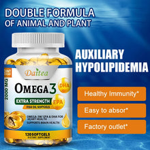 Load image into Gallery viewer, Omega-3 Fish Oil Rich in DHA and EPA for Joint, Brain and Skin Health, Overall Health and Immune Support