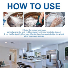 Load image into Gallery viewer, Jakehoe Bubble Cleaner Kitchen Grease Foam Cleaner Rust Remover Spray Descaling Detergent Easy to Use Household Cleaning Tool