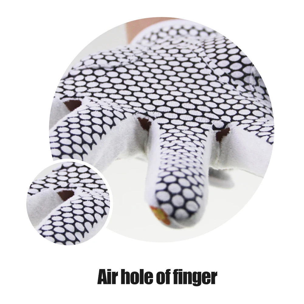 1Pair Golf Gloves for Women PU Leather Soft Fit Sport Grip Durable Gloves Anti-skid Breathable Sports Gloves