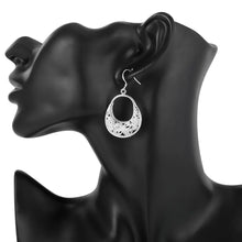 Load image into Gallery viewer, 925 Sterling Silver Carved Butterfly Flower Earrings Women Fashion Jewelry Gift Ideas Wedding Beautiful Earrings