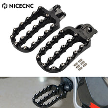 Load image into Gallery viewer, NICECNC Motorcycle Footpegs Set with Bolts Aluminum Stainless Steel for KTM 690 Enduro/R 2008-2023 4.21" x 2.44"