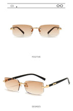 Load image into Gallery viewer, Fashion Rimless Sunglasses Men Women Populare Frameless Sun Glasses Male Female Classic Small Square Summer Traveling Shades