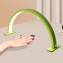 Load image into Gallery viewer, LED Half Moon Light Adjust Brightness 3000K‑6000 Half Moon Desk Lamp for Nail Art, Facial Spa, Skincare, Lash Extensions